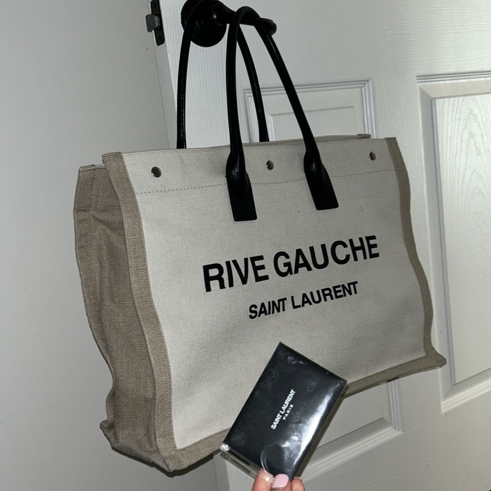 YSL Rive Gauche Tote in Canvas
